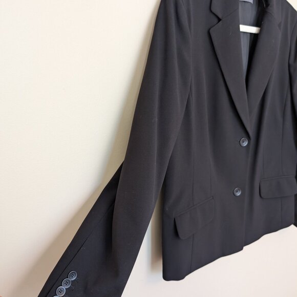 Liz Claiborne black suit jacket blazer 16 EUC - Picture 3 of 13